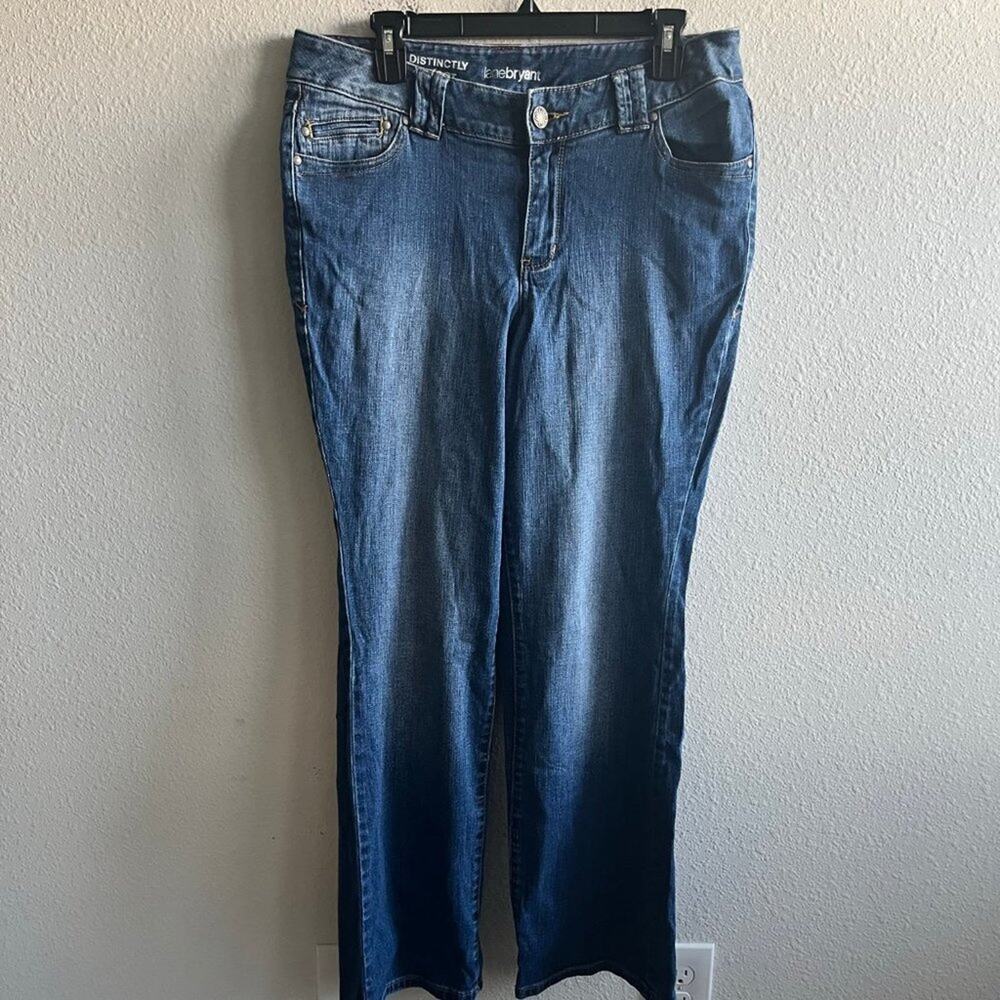 Lane Bryant Women's Medium Wash Distinctly Bootcut Jeans Size 14